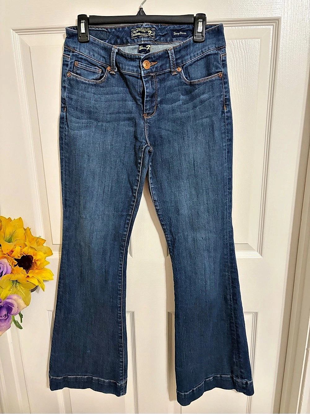 Seven7 bootcut jeans in Blue Waist 29
